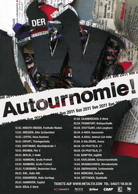 Der W - Autournomie - Tourposter