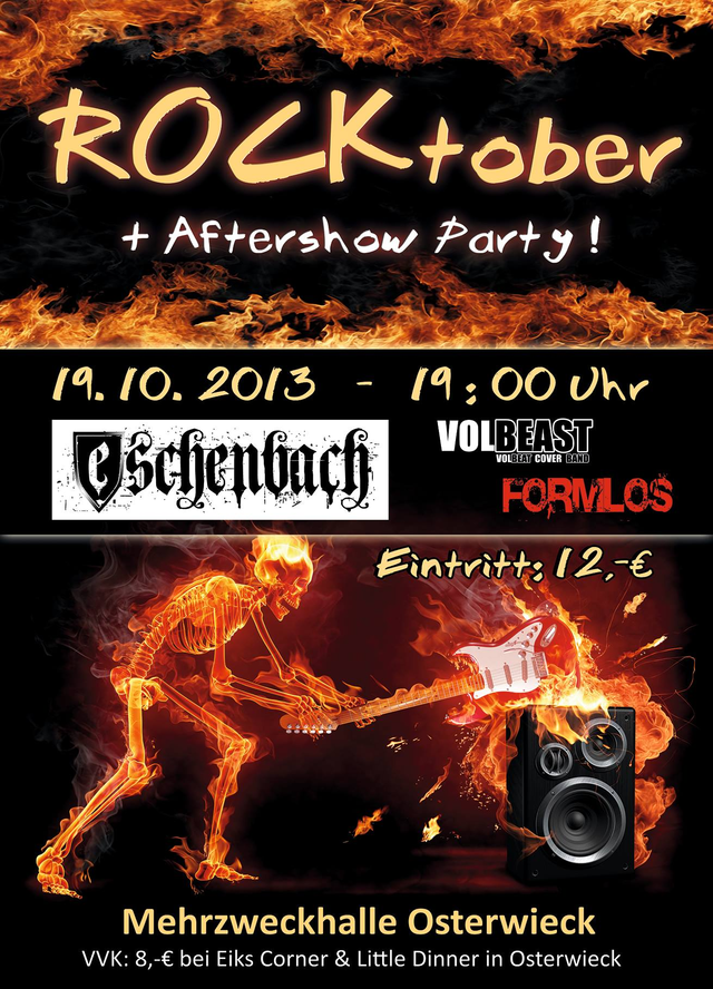 Rocktober mit Eschenbach, Formlos und Volbeast